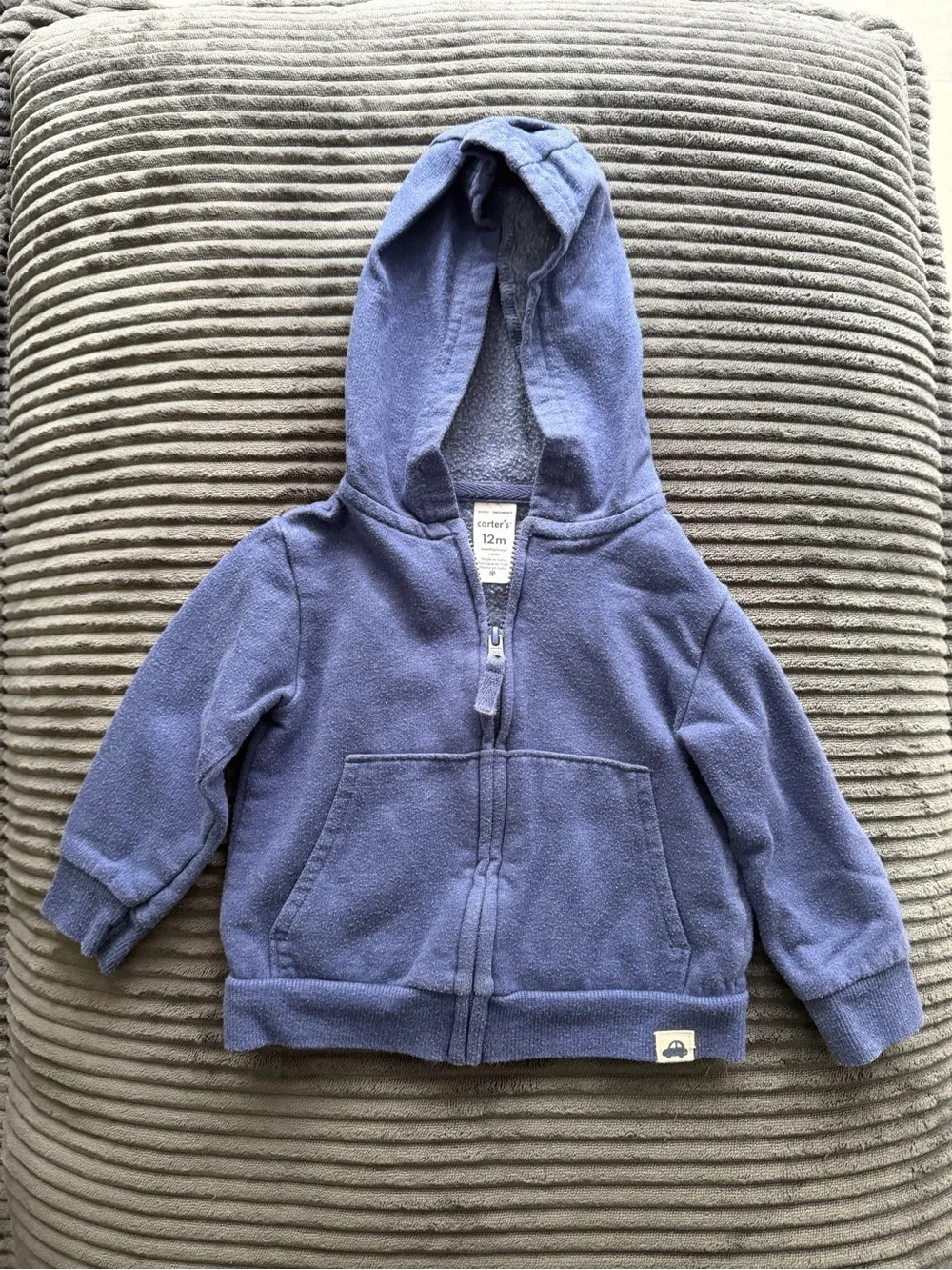 Carter's Navy Blue Hooded Zip-Up Sweatshirt for Kids